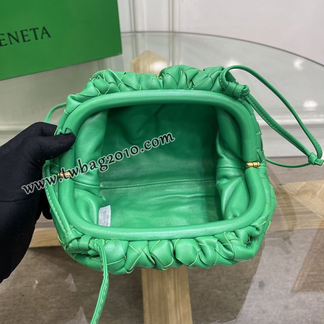 Bottega veneta高端女包 98061 寶緹嘉升級版小號編織雲朵包 BV經典款純手工編織羔羊皮女包  gxz1254